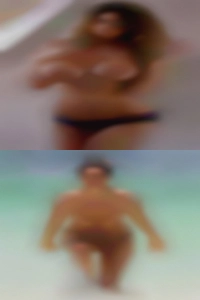 Man whipping pussy naked woman.